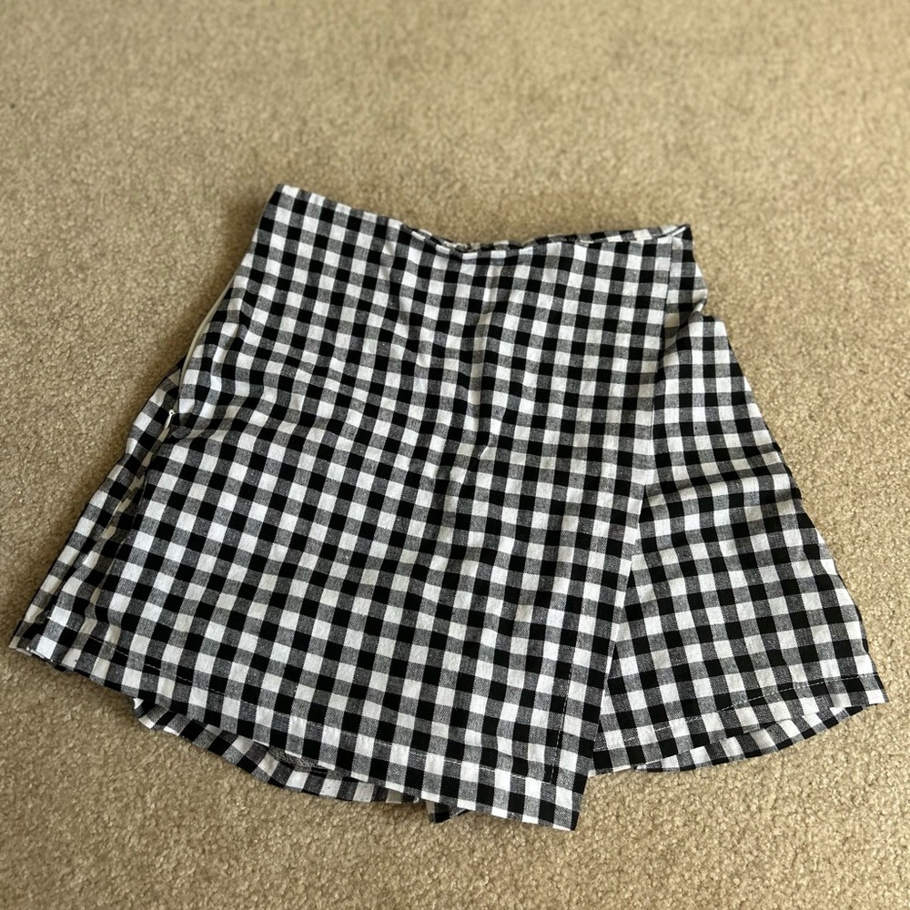 Plaid skort